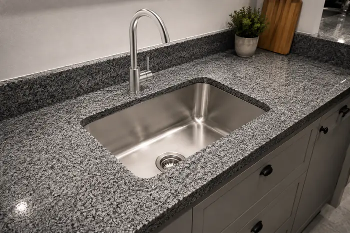 Pias de Cozinha em Granito Cinza Andorinha